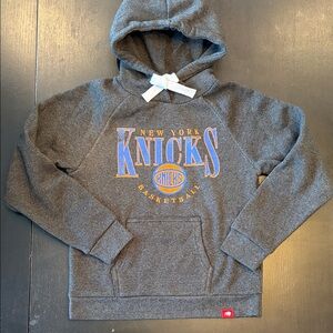 Sportiqe New York Knicks Youth Gray Hoodie Basketball Sweatshirt Size M (10-12)